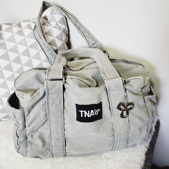 Aritzia TNA Military Utility Canvas Duffle Bag - Picture 2 of 9